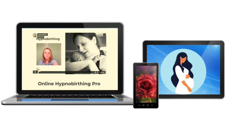 laptop mobiel tablet online hypnobirthing cursus